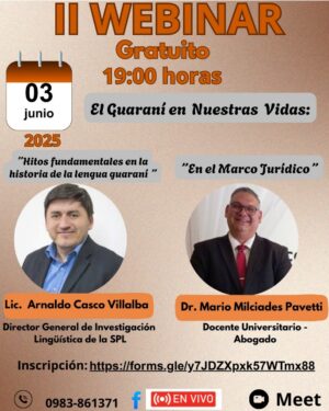 Jasypoteĩ ára mbohapyhápe oĩta webinar Guarani Ñe’ẽ rehegua